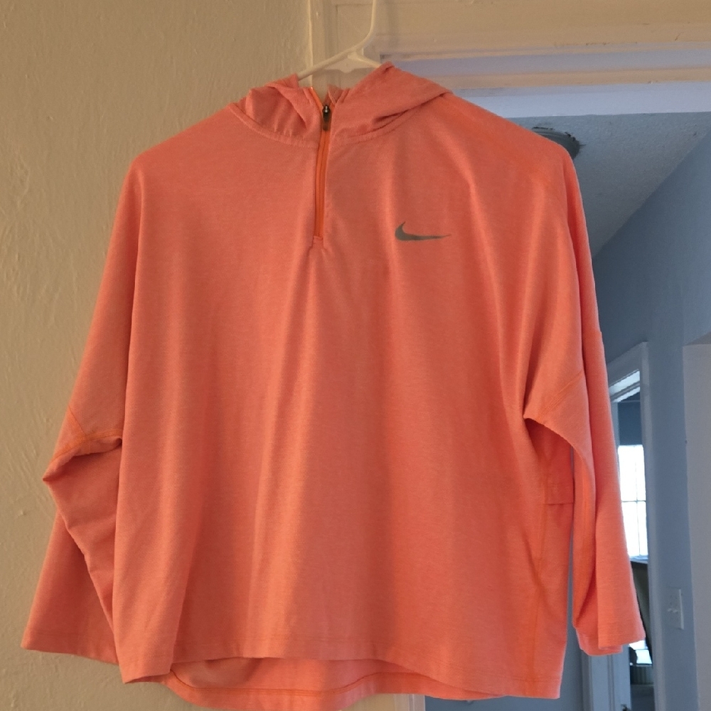 Nike Peach Quarter-Zip Hoodie